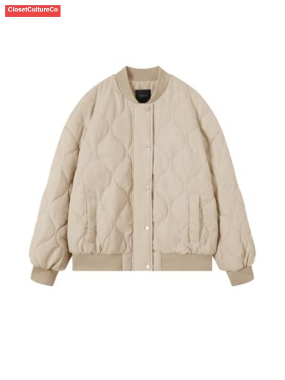 Quilted Cropped Puffer Bomber Jacket Full Zip Lightweight Women's